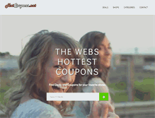 Tablet Screenshot of hotcoupons.net